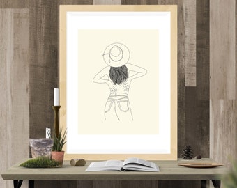 Free Spirit Cowgirl Art Print