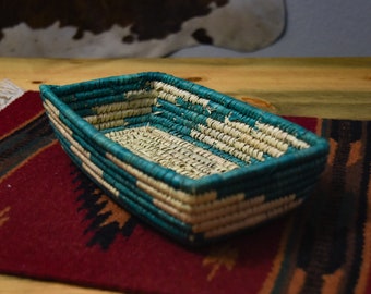 Southwestern Woven Basket Tray