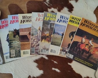 Vintage Western Horseman Magazines - 1979 - 1988