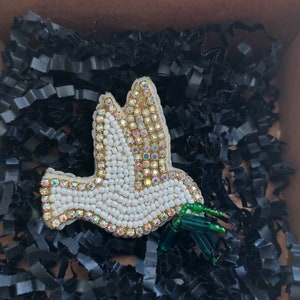 Dove of peace brooch