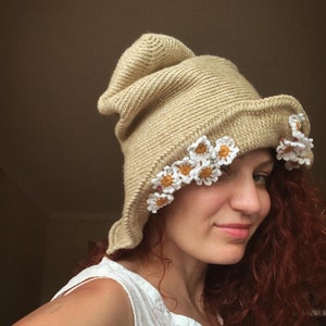 Daisy hat, Crochet Hat, sun Hat image 4