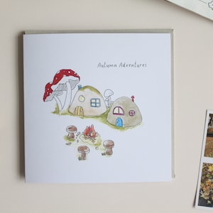 Autumn Adventures Greetings Card - Recycled Card