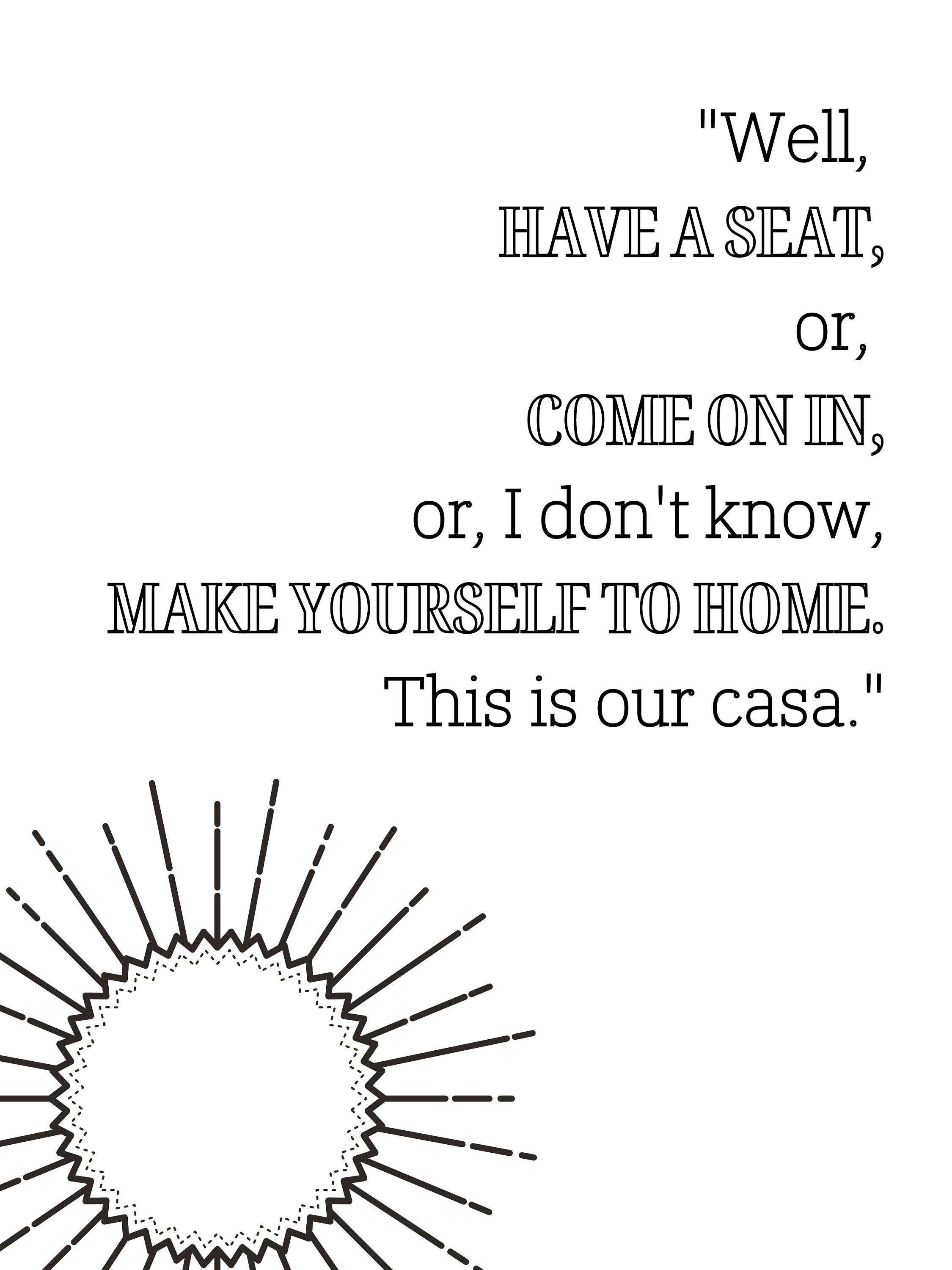 Sign The Office Dinner Party Quote Our Casa Etsy