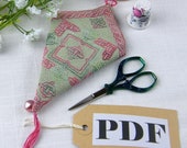 Celtic Blackwork Square Chart in PDF digital download format.