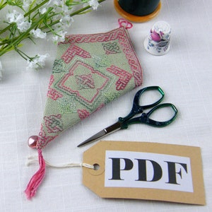 Gráfico Celtic Blackwork Square en formato de descarga digital PDF.