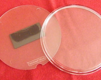 Acrylic Round Fridge Magnet: 80mm DIY Craft Mounting.