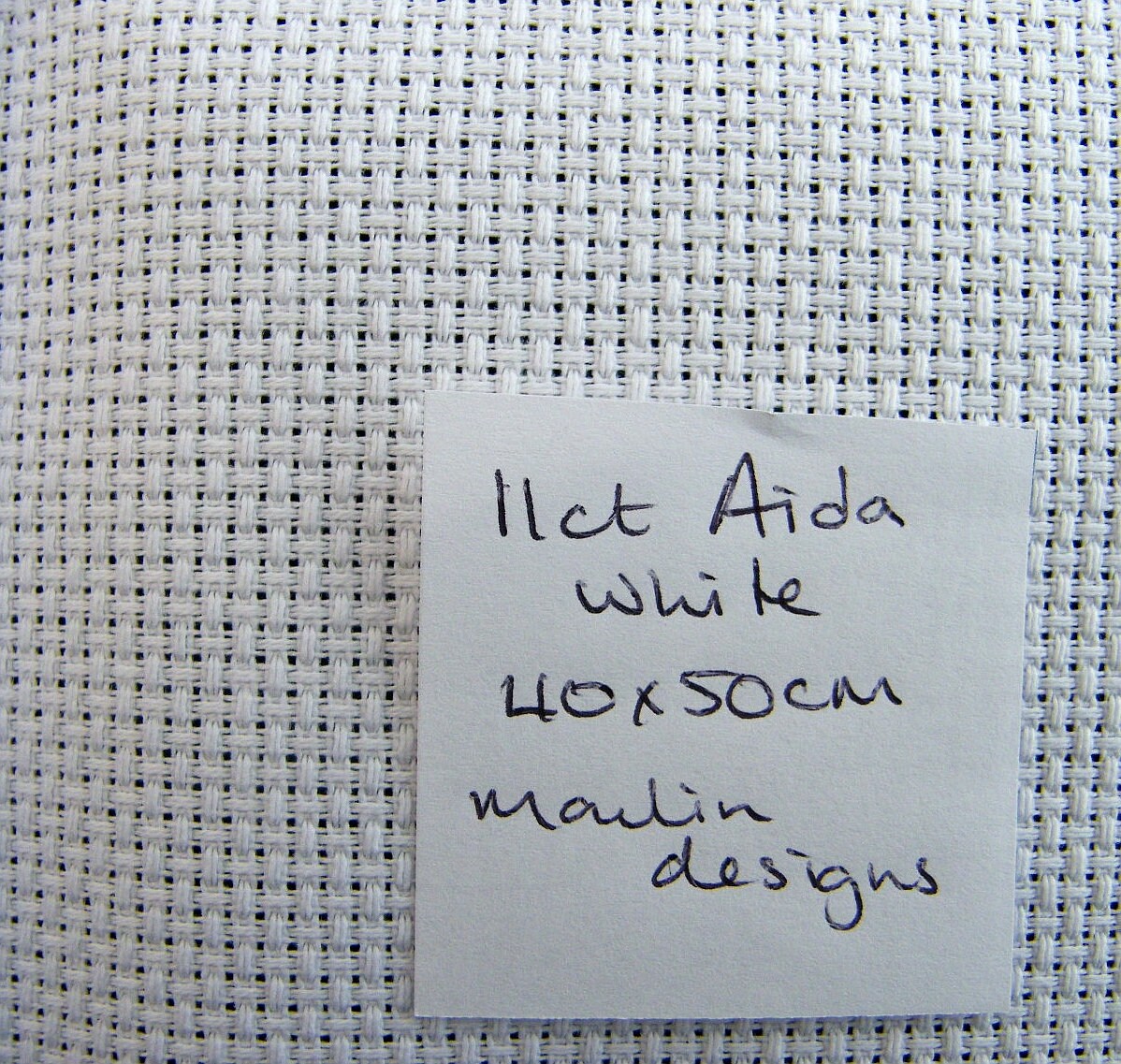white cross stitch aida 11CT fabric cotton stitching embroidery