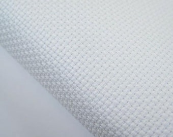 Weißes Aida-Tuch: 90 x 50 cm Kreuzstich-Stoff