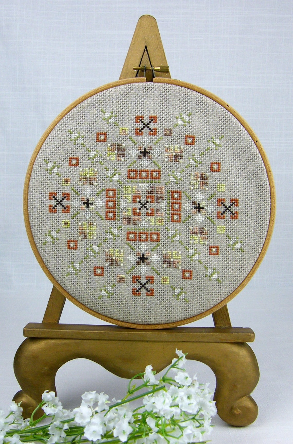 Autumn Harvest Counted Cross Stitch Chart in PDF Instant Etsy Autumn harvest