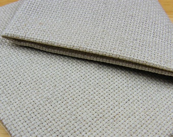 16 count Rustico Aida in an oatmeal flecked colour, various sizes. Lovely natural colouring.