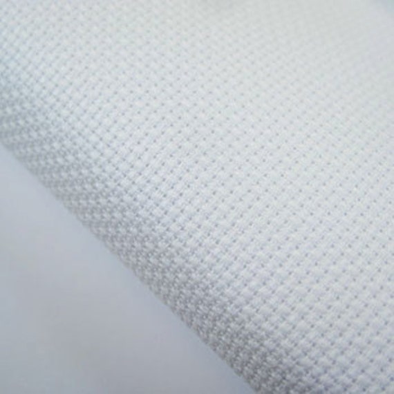 18 count white Aida for cross stitch embroidery various sizes. Craft Supplies & Tools Aida