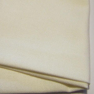 28 count antique white evenweave fabric for Cross Stitch and other embroidery.