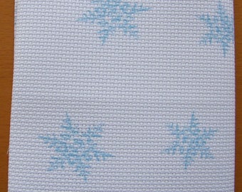 14 count Snowflakes Aida. 2 sizes, use for small Christmas cross stitch projects.