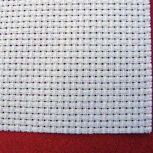 Tela Aida blanca de 8 hilos, disponible en varios tamaños. Ideal para trabajos de punto de cruz para niños.