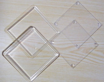 Acrilico sottobicchieri rotondi, Acrilico, 50