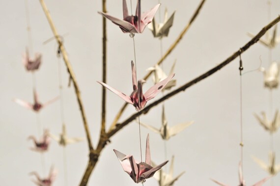Wedding Origami Japanese Cherry Blossom Senbazuru 1000 Etsy