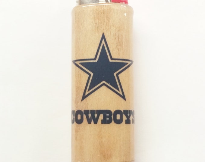 Patriots wooden BIC lighter case