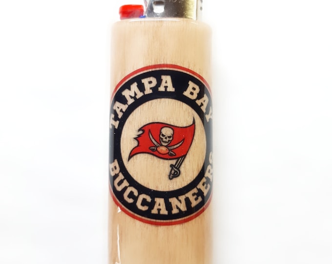 Patriots wooden BIC lighter case
