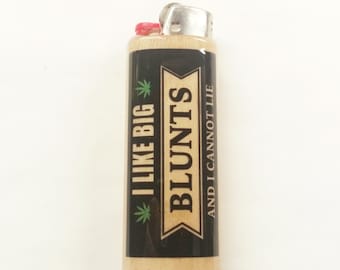 I Like Big Blunts Lighter Case Holder Sleeve Cover Fits Bic Lighters