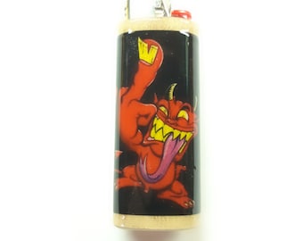 Devil Lighter Case Holder Sleeve Cover Fits Bic Lighters