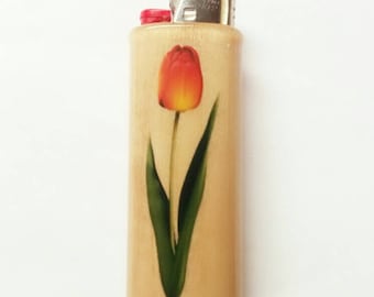 Tulip Lighter Case Holder Sleeve Cover Fits Bic Lighters