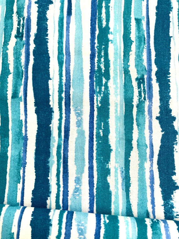 Midnight Sapphire 9381-17 Multi Watercolor Stripe by Barb