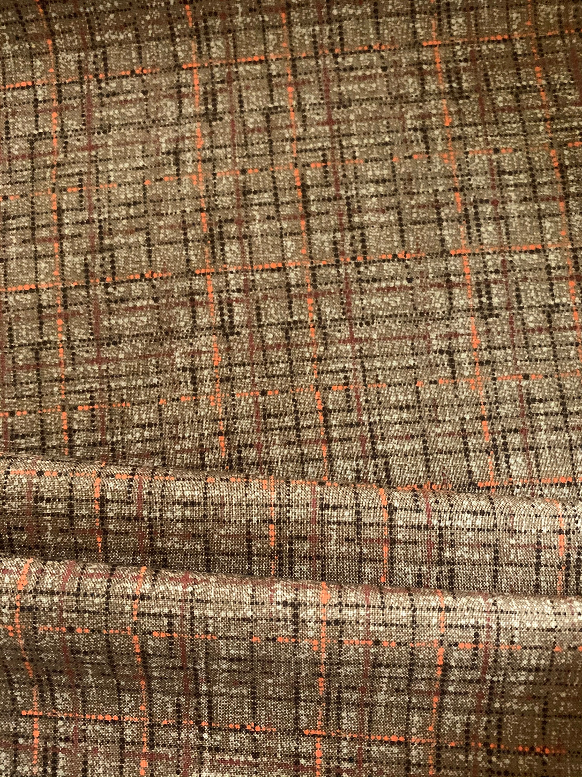 Coco Textured Grid Print CX9316 Cappucino Michael Miller Fabrics