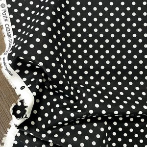 Dumb Dot CX2490 Black - D     Black/White Dots             Michael Miller Fabrics