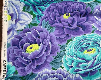 Tibetan Peony PWPJ136 Blue Flowers Kaffe Fassett Collective for
