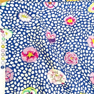 Guinea Flower GP59   Blue    Kaffe Fassett Collective for Free Spirit