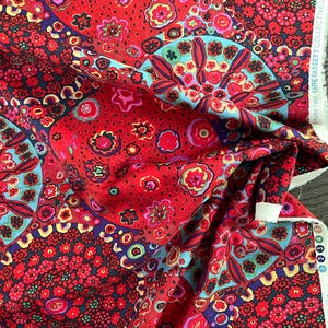 Millefiore  GP92  Red   Kaffe Fassett Collective for Free Spirit