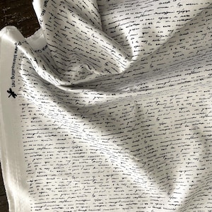 ParadoxII  3571 01  Handwriting  Black and White  Blank Quilting