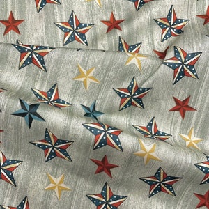 American Rustic 06333 - 11  Stars On Wood Grey  Benartex