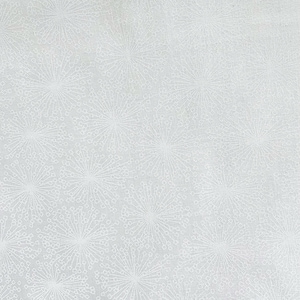 Quilters Flour II. 9434 01 White on White Dandelion Wisps  Henry Glass Fabrics