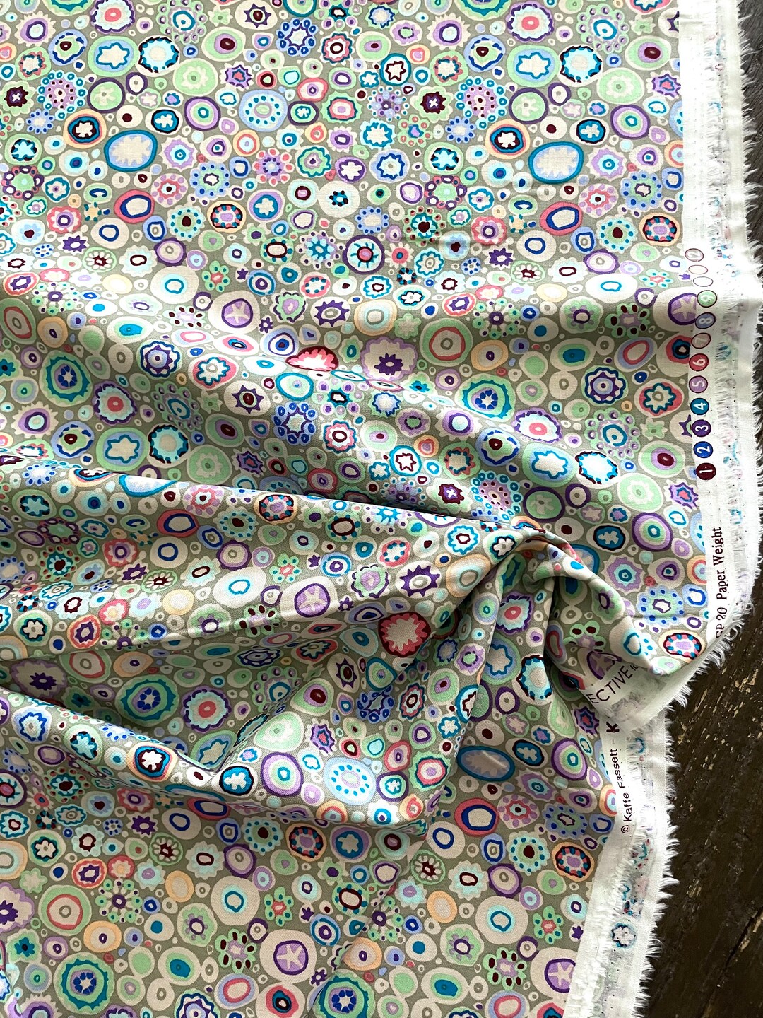 Paperweight GP20 Sludge Gray Multi Kaffe Fassett Collective for Free