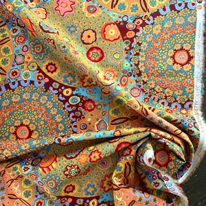 Millefiore  GP92  Orange   Kaffe Fassett Collective for Free Spirit