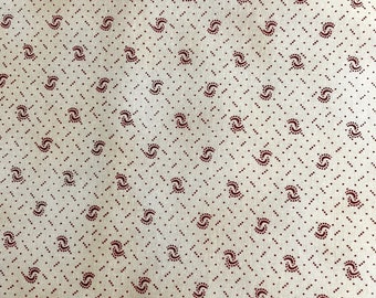 Memories in Redwork 2944 33 Pale Cream  Stacy West for Henry Glass Fabrics