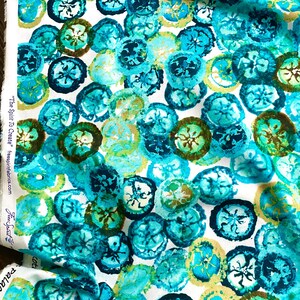 Jade Treasures PWDB049. Jade. Modern Watercolor Circles Medallions Exotic Garden Palace Denise Burkitt for Free Spirit bild 3