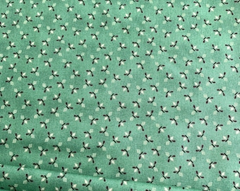 Gratitude And Grace  9404-11 Turquoise Diamond Sprays  Kim Diehl  for Henry Glass Fabrics