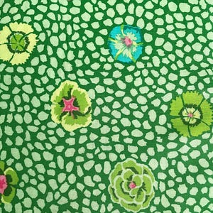 Guinea Flower GP59  Moss  Green    Kaffe Fassett Collective for Free Spirit
