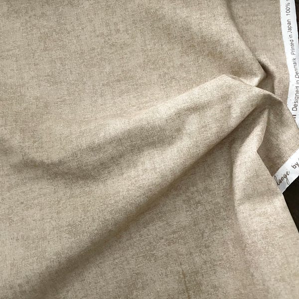 Melange 4509 300 Lt Taupe,   Beige Textured Print   Stoffabrics Blank Quilting