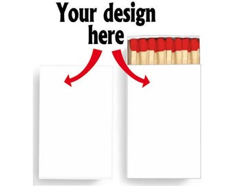 Custom Matchboxes, Matchbook, Personalized Matches for Wedding, Bridesmaid Gift, Wedding Favors