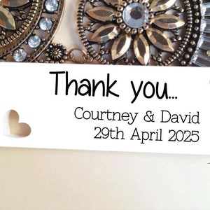 Gift Tags Wedding Favour Bomboniere Personalized Custom Heart cut out Thank you Love heart