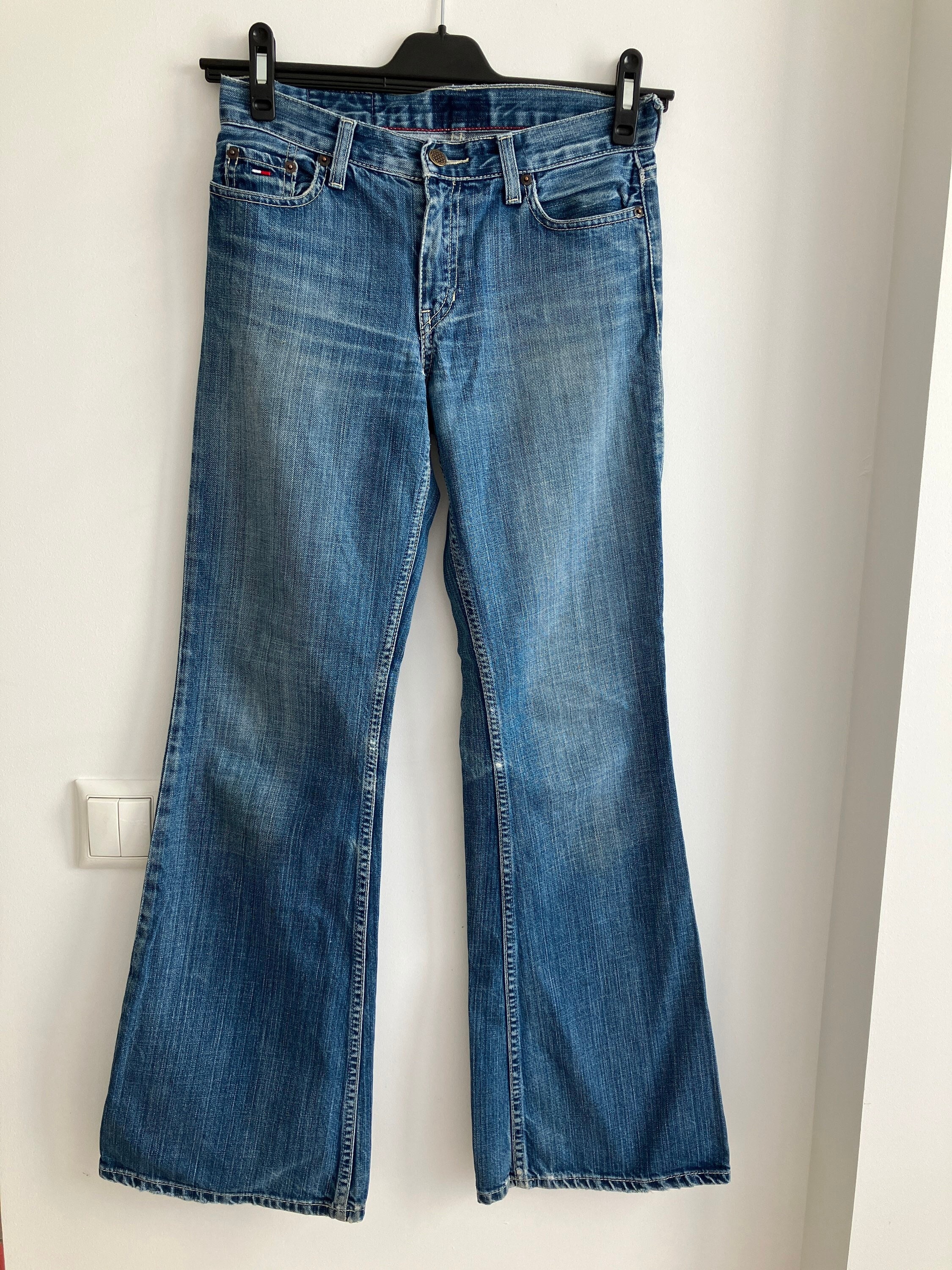 Bootcut Tommy Hilfiger Jeans 90er Jahre, Damen Vintage 90er Jeans, Bootcut Tommy Hilfiger Jeans