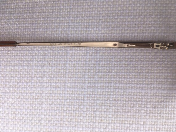 Vintage glasses, Italian eyeglasses, Golden metal frames, Eyewear, comfortable nose pads, prescription glasses, Rectangle shape,Design Italy Vintage glasses, Italian eyeglasses, Golden metal frames, Eyewear, comfortable nose pads, prescription glasses, Rectangle shape,Design Italy