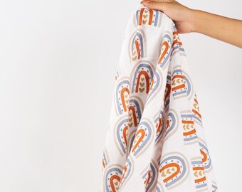 rainbow muslin wrap