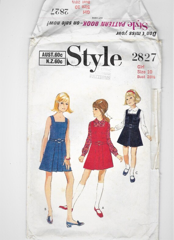 pinafore dress with blouse