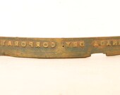 Antique Brass Canada Dry Gingerale Print Label Stamp Crate Advertising Sign Stencil FREE SHIPPING USA