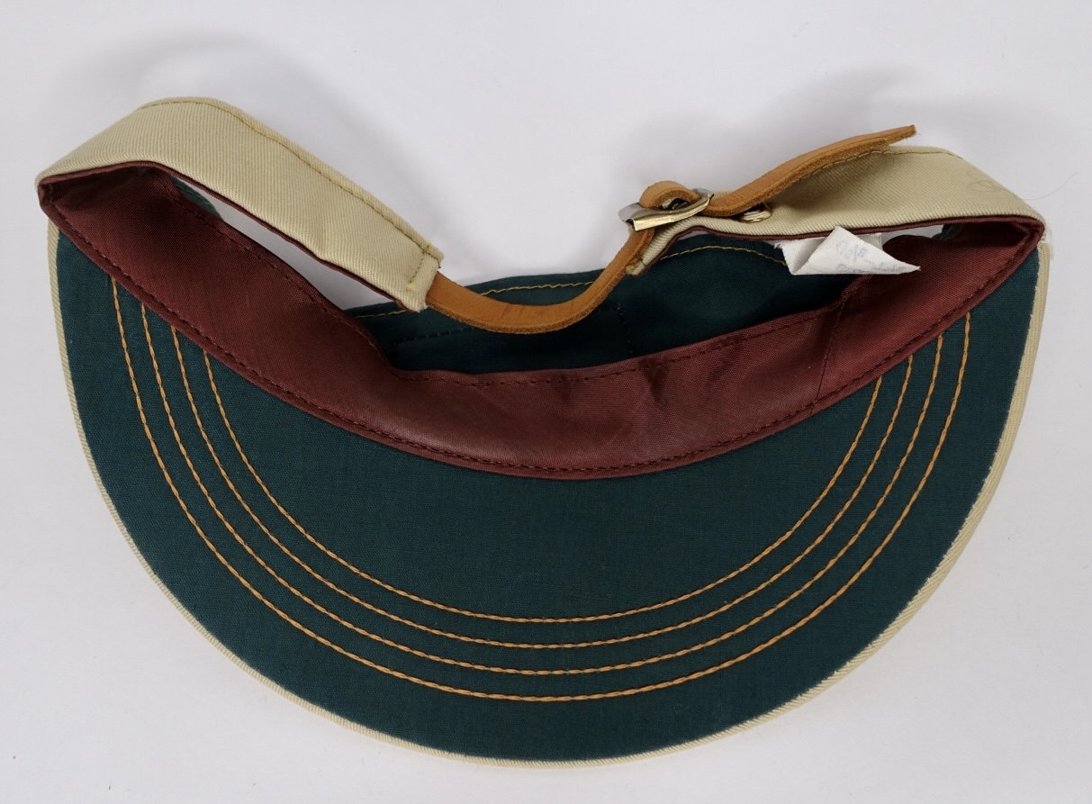 vintage orange tab Levi’s visor Vintage Levis Orange Tab Khaki Visor Leather Badge 70s Fits  main image 2