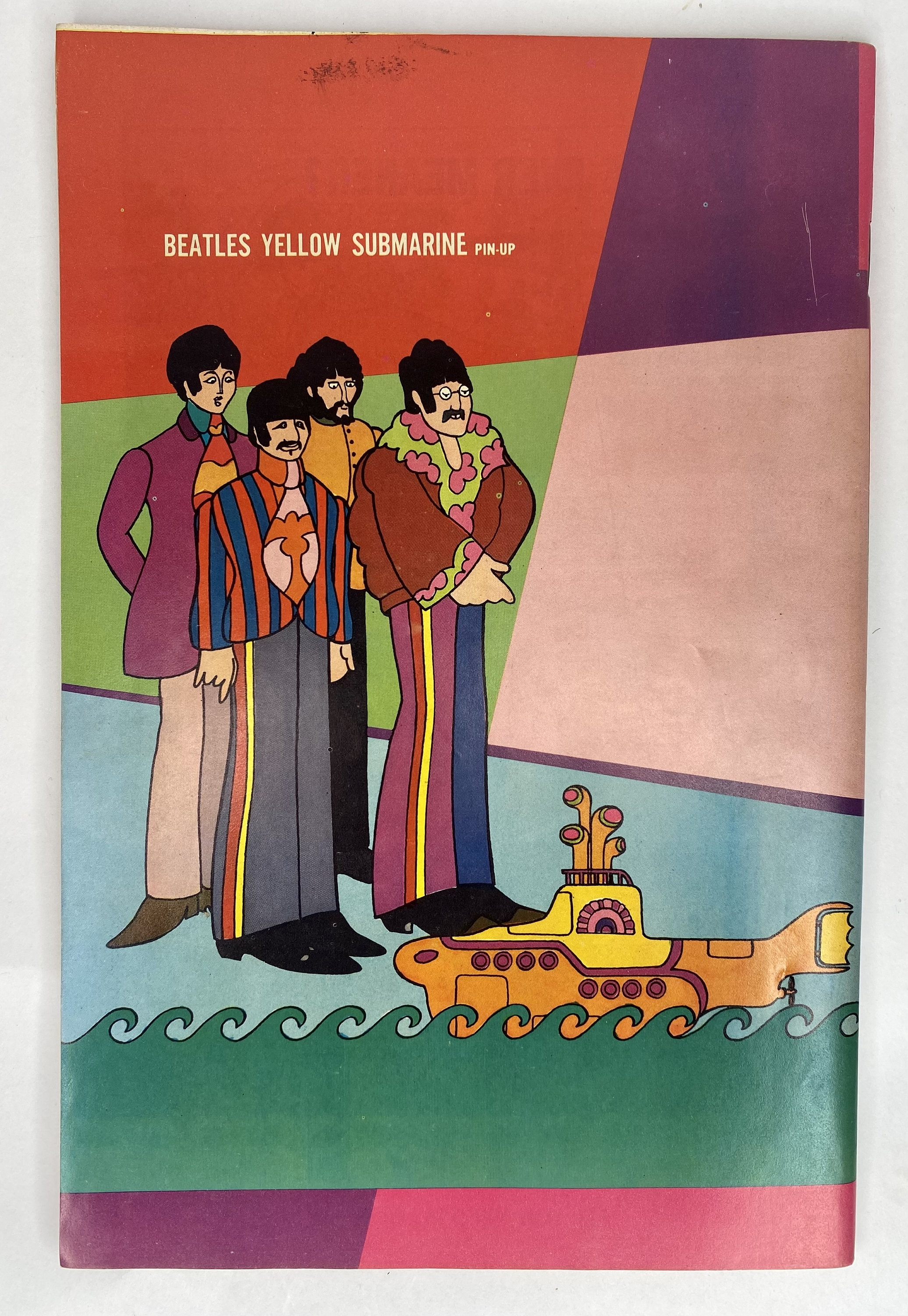 Beatles Yellow Submarine Gold Key Comic Book 1968 With Poster